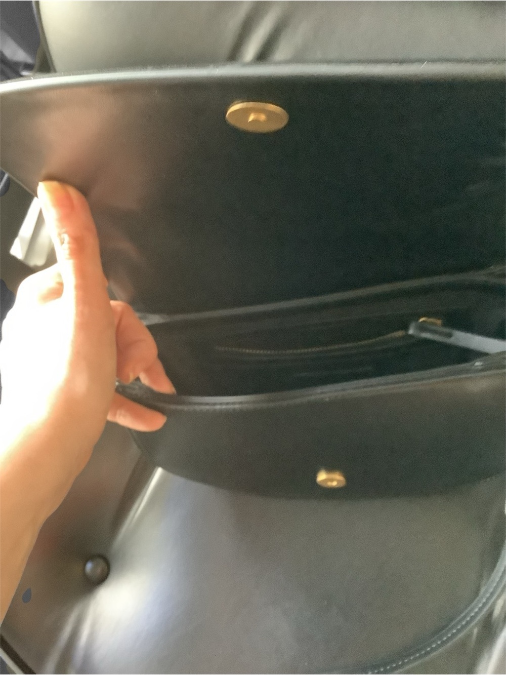 Zara Black Crossbody Saddle Bag - Picture 11 of 13